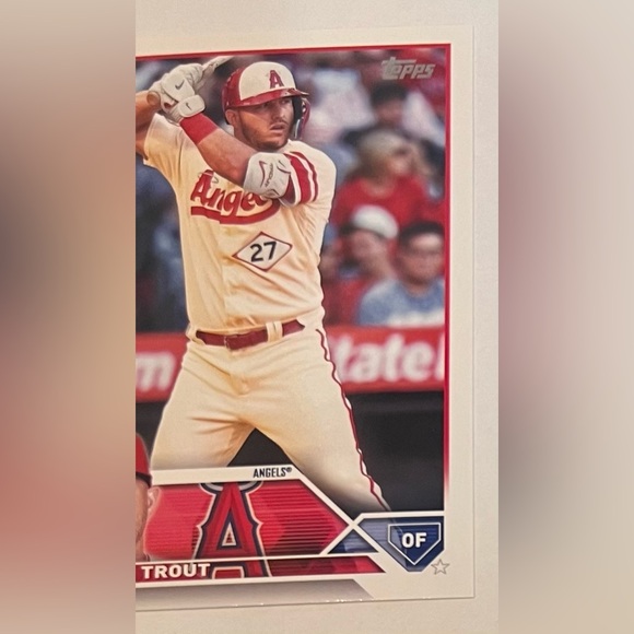 Trading card baseball 2023 Topps Series-1. # 27 Mike Trout ( OF Angels ) - Picture 5 of 7